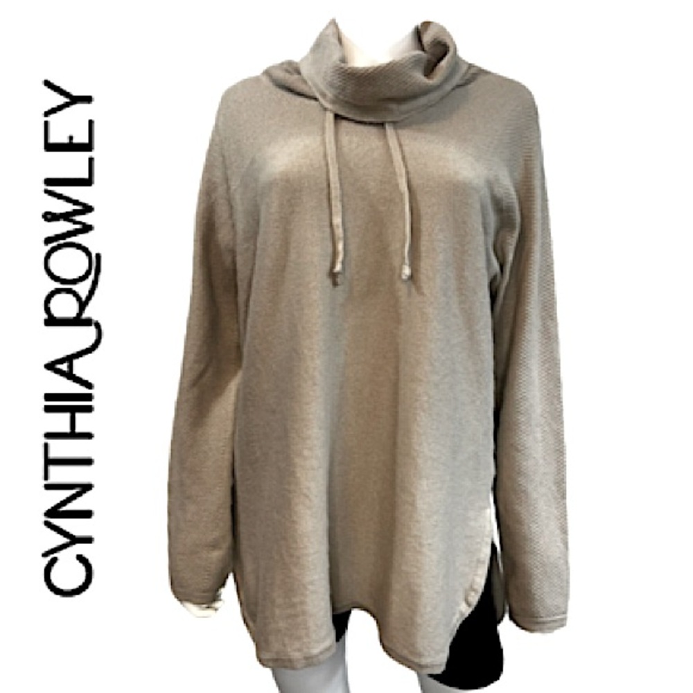 CYNTHIA ROWLEY.Active.EUC.Comfy & Casual.Long sleeved cowl neck sweater.XL